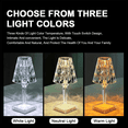 thumbnail image 4 of Crystal Diamond Table Lamp 16 Color Changing Light RGB Touch & Remote Control USB Rechargeable LED Romantic Artificial Crystal Night Light Bedside Lamp for Bedroom Living Room Party Dinner Decor, 4 of 10