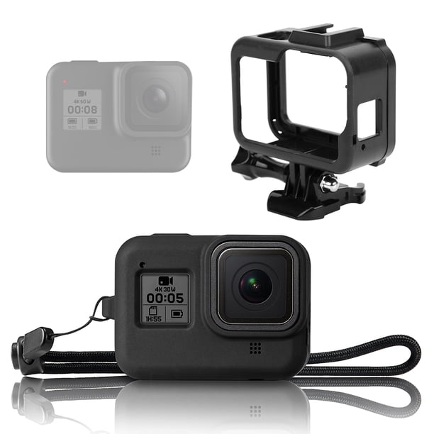 Juego De Marco De Extensión De Protección De Carcasa De Cubierta De Silicona De Acción Accesorio Para Cámara De Acción Gopro8