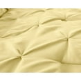 thumbnail image 3 of Chezmoi Collection Sydney 7-Piece Pinch Pleat Comforter Set, Lightweight Pintuck Bedding for All Season, California King, Yellow, 3 of 7
