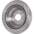 thumbnail image 6 of New Cross-drilled Brake Disc Compatible With Isuzu Oldsmobile Saab Bravada Base 6 Cyl 4.2L Ascender S 8 Cyl 5.3L Ascender Base 8 Cyl 5.3L 2002-2009 By 19958 55073 101758 145314, 6 of 7