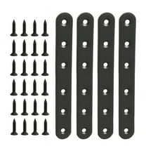 4 PCS Flat Straight Bracket Stainless Steel Mending Plate for Wood Metal Repair Joining Bracket for Furniture Wooden