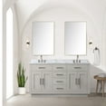 thumbnail image 4 of Shelter 60 in W x 22 in D White Oak Double Bath Vanity and Carrara Marble Top, 4 of 6