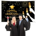 thumbnail image 5 of Weloille Graduation Decorations Congratulations Graduation Banner 2024 Graduation Banner Graduation Decorations Graduation Photo Backgrounds (70.86x45.27in), 5 of 8