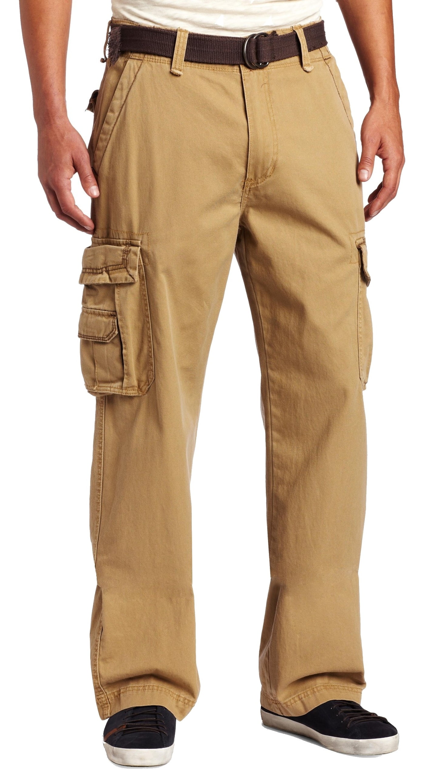 Unionbay - NEW Beige Rye Mens Size 30x30 Classic-Fit Belted Cargo Pants - Walmart.com - Walmart.com