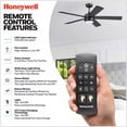 thumbnail image 4 of Honeywell Schilling 52" Ceiling Fan w/ Remote, & Reversible Blades, Matte Black, 4 of 11