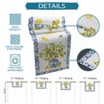 thumbnail image 6 of Summer Lemons Table Runner 90 Inches, Farmhouse Fruit Blue Geometric Watercolor Bed Runner Dresser Scarves Tabletop for Indoor Outdoor Parties/Ceremony/Banquet, 13" x 90", 6 of 9