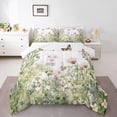 thumbnail image 1 of Erosebridal Spring Garden Bedding Queen Comforter Set for Girls, Botanical Plants Floral Down Comforter, Reversible 3-Piece, 1 of 7