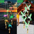 thumbnail image 2 of Hummingbird Wind Chimes Light, Solar LED with Hooks for Decorating Outdoors, 2 of 5