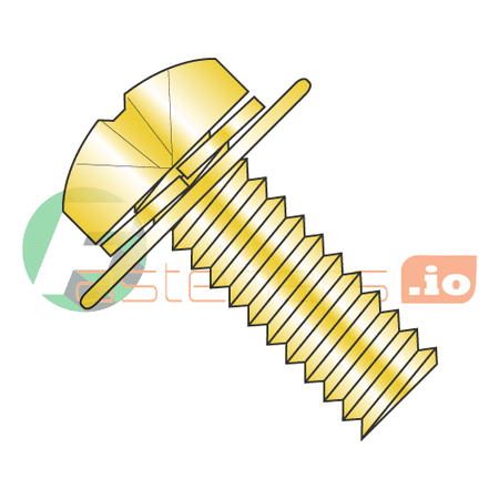 

M3-0.5 x 25 mm SEMS Screws / Double Washer / Phillips / Pan JIS-B1-188 Head / Steel / Zinc Yellow / Split Lockwasher & Flat Washer / 7mm Flat Washer OD (Quantity: 2 000 pcs)