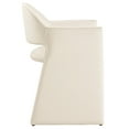 thumbnail image 5 of Side Dining Chair Armchair, Ivory White, Velvet, Bar Pub Cafe Bistro Dining Kitchen Hospitality Restaurant, Modern Contemporary, HB37559, 5 of 9