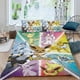 thumbnail image 2 of Eevee Evoluciones Estéticas Conjunto de sábanas temático, trío de piezas, cómodo y amigable con la piel, diseño único, regalo de decoración para el hogar para familiares, amigos y fans,173cm *218cm, 2 of 6