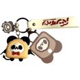 thumbnail image 1 of Yazoeia Key Chain 2 Pcs Pvc Cute Panda Toast Doll Keychain Backpack Handbag Key Chain CJC912-200008, 1 of 3