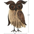 thumbnail image 5 of Wood Bird Figurine Home Decor Accent, Rustic Bird Statue Tabletop Decoration Owl Decor for Living Room Bedroom Office Decoration, Abstract Bird Figurine Spring Summer Autumn Decor (Rust Color B), 5 of 7