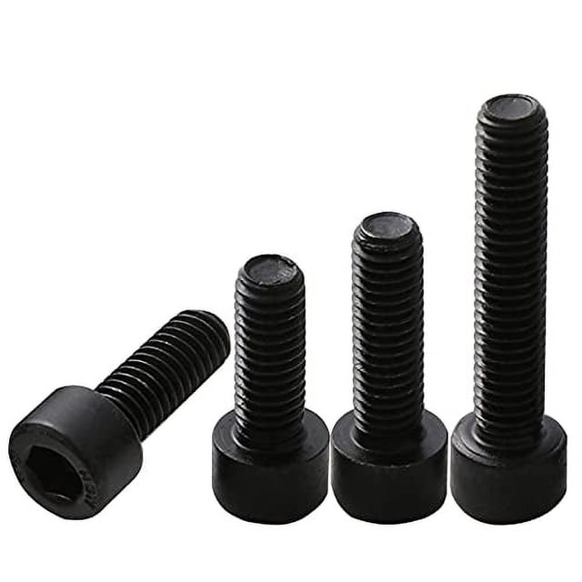 M3-0.5 x 25mm Hex Socket Head Cap Screws, 12.9 Grade Alloy Steel, Allen Socket Drive, Black Oxide Finish, Machine Thread,Full Thread (30 Pcs)