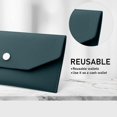 thumbnail image 2 of Enveloppes de Trésorerie en Cuir PU, Enveloppes de Budget Réutilisables Imperméables 7.2 x 3.6 Pouces (Bleu), 2 of 5