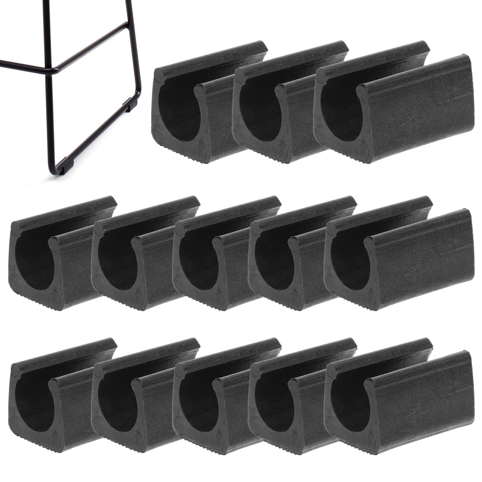 40pcs Chair Legs Tips Caps Floor Protectors Chair Foot Rail Protectors U Shape Foot Caps