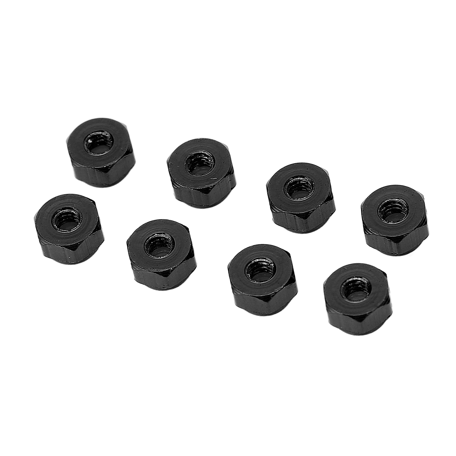 Nuts 8pcs Aluminum Alloy Lock Nut Nylon Lining M2 Hex Locking Nut