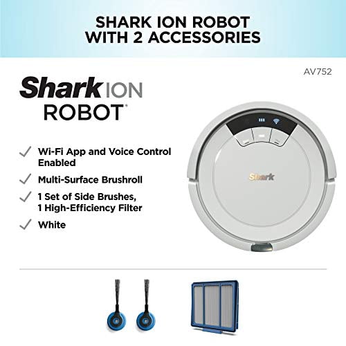 Shark AV752 ION Robot Vacuum, with TriBrush System, WiFi Connected