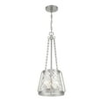 thumbnail image 3 of Satin Nickel Three Light Pendant from the Crawford Collection, 3 of 6