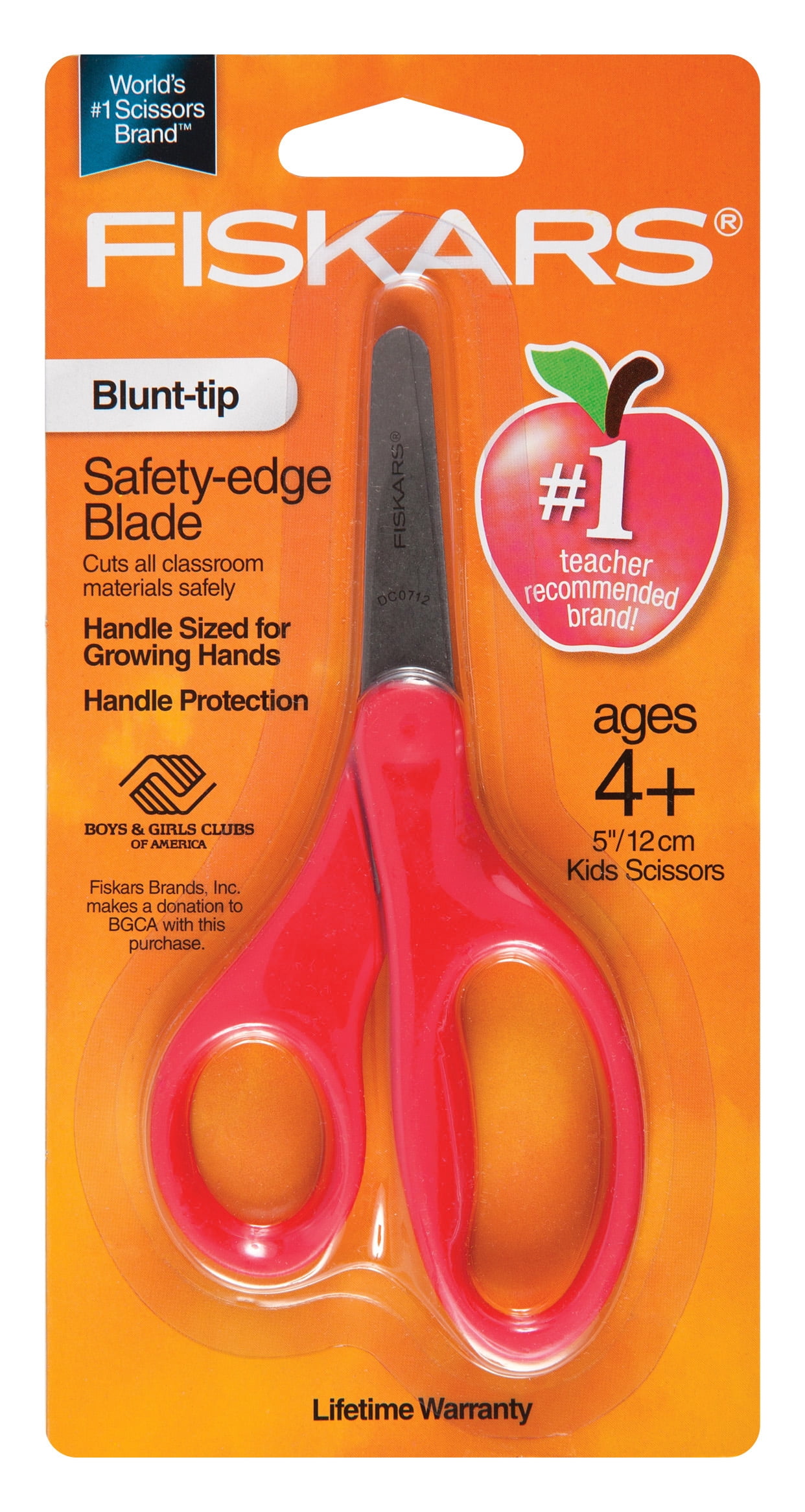 Fiskars 5" Kids Scissors - Blunt Tip (Red)