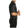 thumbnail image 4 of Yellow Rooster Mens Short Sleeve Dry Zone Ottoman Polo Black XS, 4 of 4