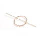 thumbnail image 4 of Accesorios minimalistas para el cabello dorados, pinza para el cabello de latón para mujeres y niñas (2 piezas, dorado, plateado), 4 of 5