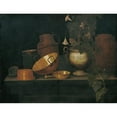 thumbnail image 2 of Joannes de Cordua 18x15 Black Ornate Wood Framed Double Matted Museum Art Print Titled - Still Life with Copper Dishes, 2 of 5