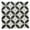 Black, variant on The Tile Life Eterna Lily Navy Blue Matte & Shiny Glass Mosaic Wall Tile, 4 x 4 in, 1-Piece Sample