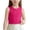 01 Hot Pink, variant on Girls Crop Tank Tops Cotton Basic Solid Crewneck Sleeveless Summer Workout Running T-Shirts 2-13 Years