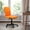 Orange, variant on BizChair Mid-Back Black Quilted Vinyl Swivel Task Office Chair
