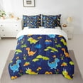 thumbnail image 2 of Erosebridal Teens Wildlife Dinosaur Bedding Sets Twin Size,Blue Green Comforter Sets with Sheets,Animal Decor,Breathable,7-Piece, 2 of 5