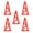 Red, variant on 5 Pack Agility Cones sports for soccer Agility Drill Training Field Marker - Cones - Multi Purpose Durable - Select Colors - Green