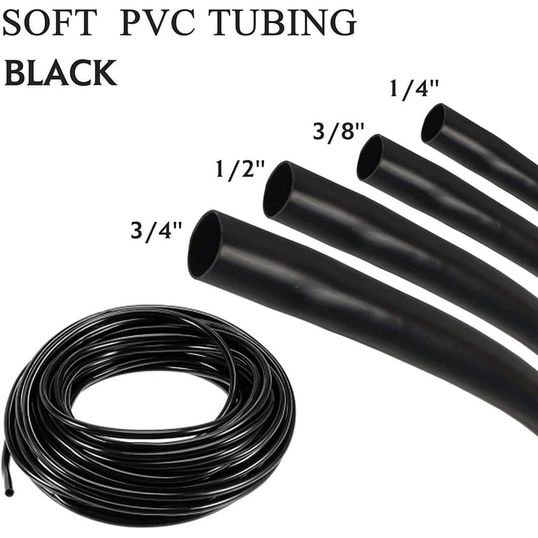 Black PVC Sleeve Insulation Electrical Wire Harness Tubing Management Flame  Retardant ,UV-Proof,Waterproof,Protective(3/4-32ft) 