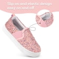thumbnail image 6 of Bocca Girls Colorful Glitter Slip on Sneakers Kids Canvas Walking Shoes Size 1, 6 of 6