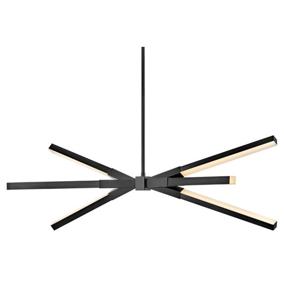 Fredrick Ramond Fr30618 Rae 39" Wide Led Abstract Pendant - Black