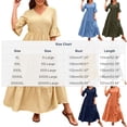 thumbnail image 4 of Horkkom Plus Size Dresses for Women Summer V Neck Maxi Dresses Causal A Lined Tiered Dress XXXXL, 4 of 8