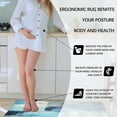 thumbnail image 5 of Kitchen Mat 2 Piece Anti Fatigue Kitchen Floor Mat Non Slip Waterproof Memory Foam Cushioned Teal Kitchen Rugs and Kitchen Mats for Floor Laundry Room Home Office Sink, 5 of 6
