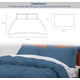 thumbnail image 4 of Juego de Funda Duvet Bluelander para Edredón Queen Diseño Liso Azul, 4 of 7