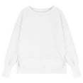 thumbnail image 4 of Girls Oversized Pullover Sweater Long Sleeve Drop Shoulder Crewneck Knit Top for Casual School Daily Wear, 4 of 4