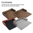 thumbnail image 6 of Household Winter Pet Plush Mat Bedroom Sofa Couch Floor Pad Small Medium Animal Resting Sleeping Warm Bed Washable Dark Grey 90x90cm, 6 of 10