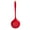 Red, variant on Food Grade Silicone Slotted Spoon 33cm High Heat Resistant Kitchen Utensil for Draining Oil and Water