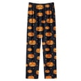 thumbnail image 3 of Women's Pj Bottoms Halloween Jack-O-Lantern Star Print Lounge Pants Elastic Waist Comfortable Relaxed Fit Sleepwear Casual Sleep Pants Cozy Nightwear, 3 of 5
