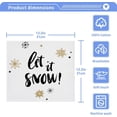 thumbnail image 2 of GZHJMY Let It Snow Snowflake Wash Cloths 2 Pcs Small Cotton Wash Towels for Kitchen Bathroom, 2 of 5
