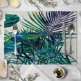 thumbnail image 5 of 2024 Placemats Table Kitchen Tableware Dinner Family Table Fabric Linen Plants Green Forest Rain Tropical, 5 of 7