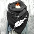 thumbnail image 2 of ORUYROP Womens Cotton Scarf Printing Warm Button Fashion Soft Wrap Scarve Shawls (D, Free Size), 2 of 2