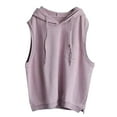 thumbnail image 5 of Sweatshirt for Women Women'S Fashion Solid Hoodies Sweatshirts Sleeveless Drawstring Hoodies Oversized Fall Tops Sweatshirt Dress Zipper Sweater Women Long Light Winter Casual Dress for Purple M, 5 of 5