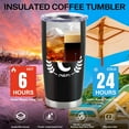 thumbnail image 2 of 20 oz Tumbler with Lid, Personalized Gifts for Men, Insulated Coffee Tumbler for Men, Travel Coffee Mug, Birthday Christmas Gifts for Men Unique, Personalized Gifts C, 2 of 5