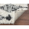 thumbnail image 4 of Royal Velvet Tamala Geometric Faux Fur Shag Indoor Area Rug, Grey, 8' x 10', 4 of 5