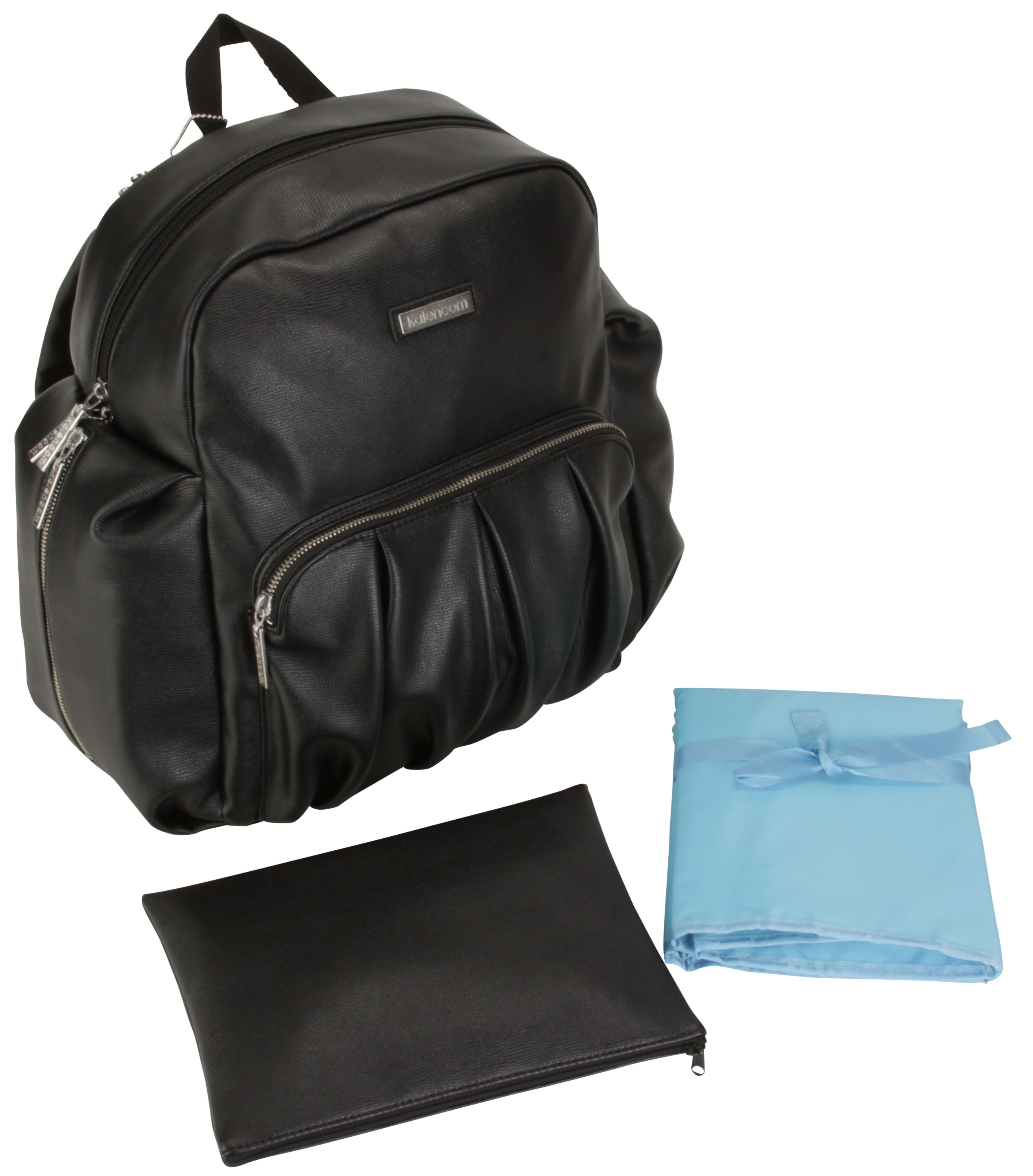 Kalencom Chicago Backpack / Urban Sling Diaper Bag in Black Vegan