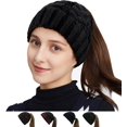 thumbnail image 1 of GFDYREE Tuque pour Queue de Cheval pour Femmes avec Bouton pour Masque, Tuque Chignon Haute et Décoiffée avec Trou pour Queue de Cheval, 1 of 7